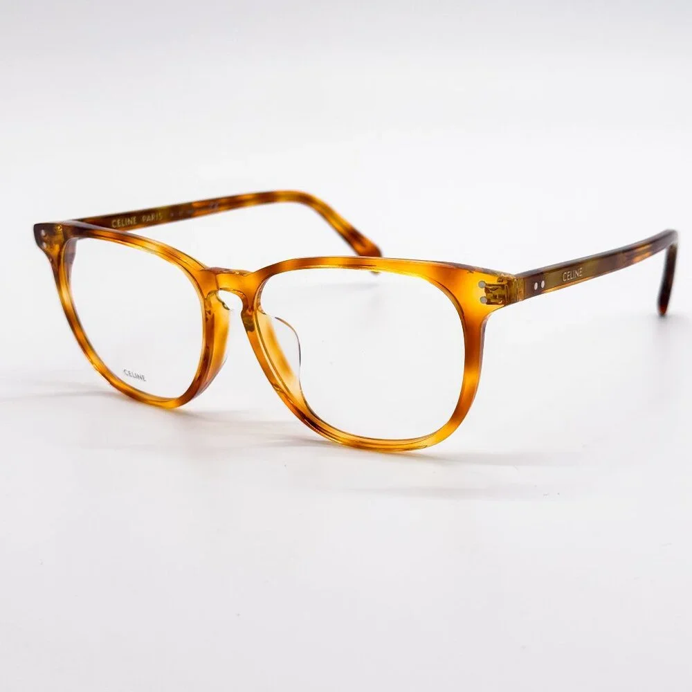 NEW CELINE CL50046F 053 EYEGLASSES WOMEN HAVANA ROUND EYEWEAR CELINE